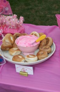 Bagels with Pink Cream Cheese